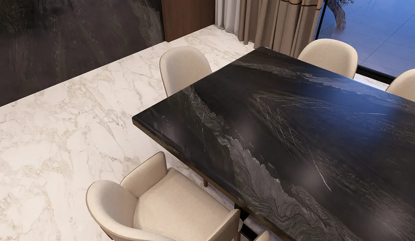 Кварцит Black Tempest